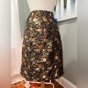 VINTAGE The Birds Eye A-Line Skirt MIDI